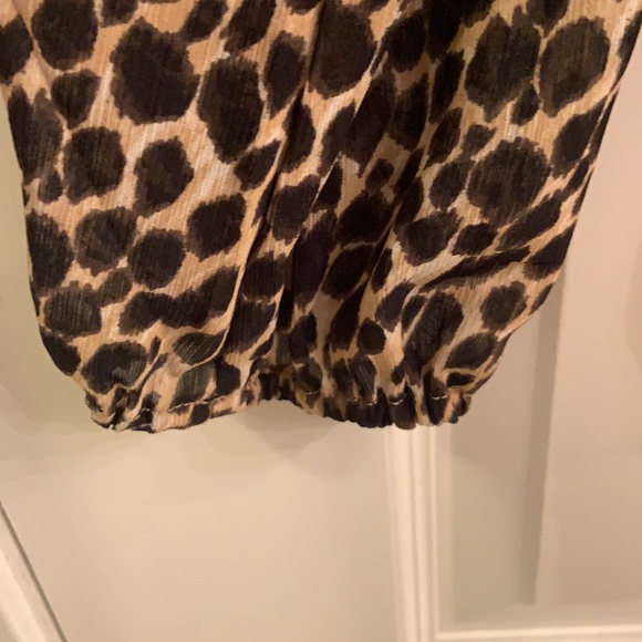 J. Crew smocked neck animal print shirt - Picture 3 of 8